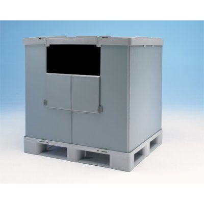 Hygiejnisk pallecontainer med foldbart svb - Thorbox HP