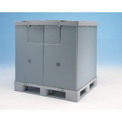 Hygiejnisk pallecontainer med foldbart svb - Thorbox HP