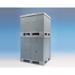 Hygiejnisk pallecontainer med foldbart svb - Thorbox HP