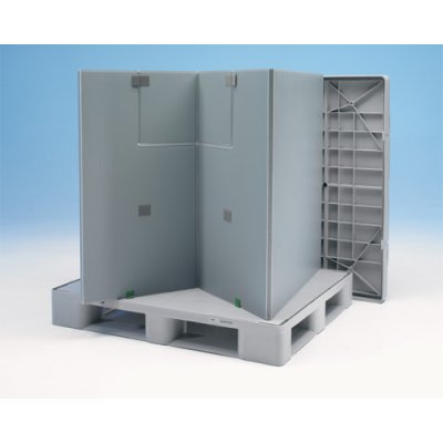 Hygiejnisk pallecontainer med foldbart svb - Thorbox HP